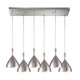 ELK Home - 17042/6RC-ALM - Six Light Pendant - Spun Aluminum - Aluminum