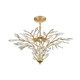 Flora Grace Seven Light Chandelier in Champagne Gold (45-18295/7)