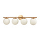 Hollywood Blvd. Four Light Vanity in Satin Brass (45-18316/4)