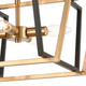 Bridgette Four Light Semi Flush Mount in Matte Black (45-18354/4)
