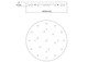 Pendant Options Pan Only, 18-Light Round in Satin Brass (45-18R-SB)