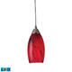 ELK Home - 20001/1RG-LED - LED Mini Pendant - Galaxy - Satin Nickel