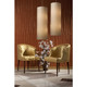 Fabric Cylinders Four Light Pendant in Satin Nickel (45-20160/4)