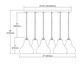 Belmont Six Light Pendant in Satin Nickel (45-25100/6RC)
