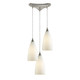 ELK Home - 2580/3 - Three Light Pendant - Vesta - Satin Nickel