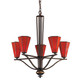 ELK Home - 2869/5 - Five Light Chandelier - Mission - Aged Bronze
