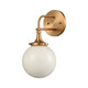 Beverly Hills One Light Wall Sconce in Satin Brass (45-30141/1)