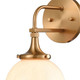 Beverly Hills One Light Wall Sconce in Satin Brass (45-30141/1)