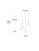 Vines LED Mini Pendant in Satin Nickel (45-31348/3MN-LED)