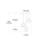 Watersphere Three Light Pendant in Polished Chrome (45-31380/3SMK)