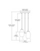 Tidewaters Three Light Pendant in Satin Nickel (45-31630/3)