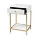 Clancy Accent Table in White (45-3169-143)