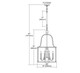 Neo Classica Eight Light Chandelier in Aged Black Nickel (45-32312/8)
