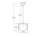 Disco One Light Mini Pendant in Polished Nickel (45-32321/1)