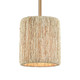 Abaca One Light Mini Pendant in Satin Brass (45-32411/1)