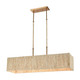 ELK Home - 32414/5 - Five Light Linear Chandelier - Abaca - Satin Brass