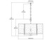 Inversion Six Light Chandelier in Charcoal (45-32421/6)