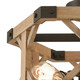 Structure Three Light Semi Flush Mount in Oil Rubbed Bronze (45-33321/3)