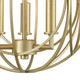 Loughton Three Light Chandelier in Golden Silver (45-33415/3)