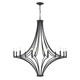 ELK Home - 33438/12 - 12 Light Chandelier - Spanish Villa - Charcoal