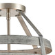 Brigantine Two Light Semi Flush Mount in Satin Nickel (45-33456/2)