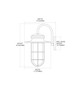 Portside One Light Outdoor Wall Sconce in Matte Black (45-42285/1)