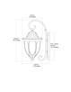 Glendale One Light Outdoor Wall Sconce in Regal Bronze (45-45003/1)