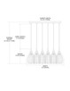 Danica Six Light Pendant in Oil Rubbed Bronze (45-46007/6RC)