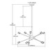 Delphine Ten Light Chandelier in Satin Brass (45-46241/10)