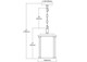 Vincentown One Light Outdoor Pendant in Matte Black (45-46723/1)