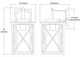 Carriage Light One Light Outdoor Wall Sconce in Matte Black (45-46750/1)
