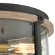 Geringer Three Light Flush Mount in Charcoal (45-47285/3)