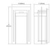 Overton One Light Wall Sconce in Matte Black (45-47502/1)