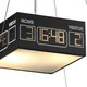 Novelty LED Linear Chandelier in Silver (45-5138/2-LED)