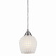 ELK Home - 528-1WHT - One Light Mini Pendant - Fusion - Satin Nickel