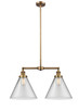 manufacturer_finish:Brushed Brass|manufacturer_glass:Clear Cone 12