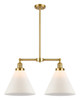 manufacturer_finish:Satin Gold|manufacturer_glass:Matte White Cased Cone 12