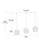Fusion Three Light Pendant in Satin Nickel (45-528-3L-MLT)