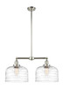 manufacturer_finish:Polished Nickel|manufacturer_glass:Clear Deco Swirl X-Large Bell