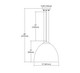 Merida One Light Pendant in Polished Chrome (45-56522/1)