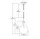 Sunderland One Light Mini Pendant in Silvered Graphite (45-56640/1)