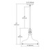Rutherford One Light Pendant in Gloss White (45-57041/1)
