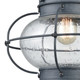 Onion One Light Outdoor Wall Sconce in Aged Zinc (45-57171/1)