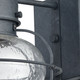 Onion One Light Outdoor Wall Sconce in Aged Zinc (45-57171/1)