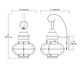Onion One Light Outdoor Wall Sconce in Aged Zinc (45-57171/1)