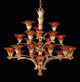 ELK Home - 6168/12+6+3 - Chandelier - Valenciana - Gold Leaf