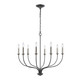 ELK Home - 63097/8 - Eight Light Chandelier - Madeline - Dark Gray