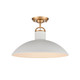 ELK Home - 63134/1 - One Light Semi Flush Mount - Surf - Textured White