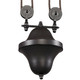 Farmhouse LED Linear Chandelier in Oil Rubbed Bronze (45-65151-3-LED)