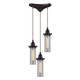 ELK Home - 66326/3 - Three Light Pendant - Fulton - Oil Rubbed Bronze